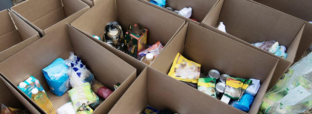 boxes of food